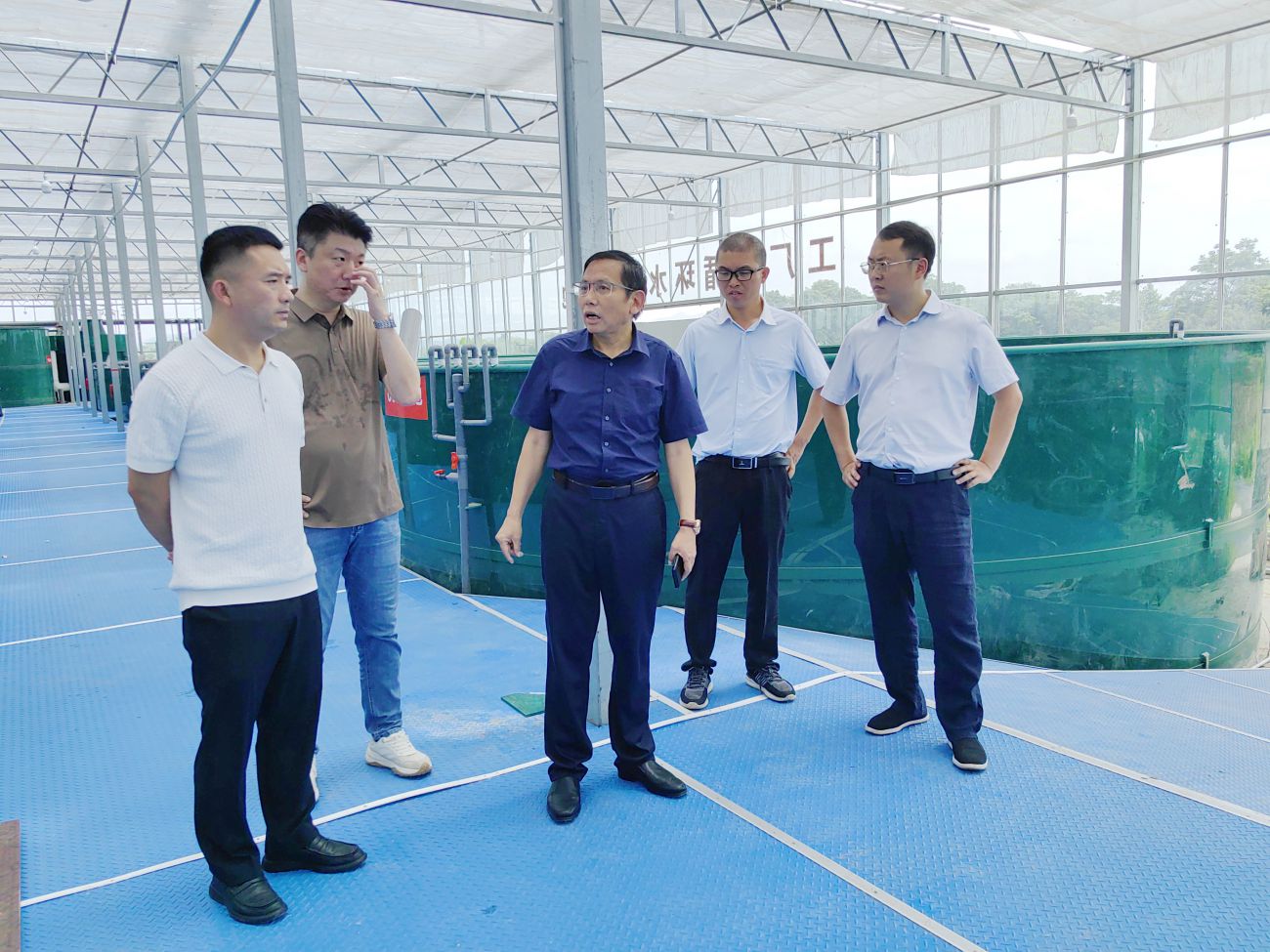 市農(nóng)業(yè)科學院王建民一行到市九派城鄉(xiāng)集團考察交流